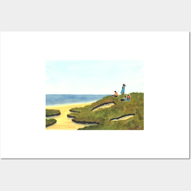 Summer on the Cliffs Wall Art by jamesknightsart